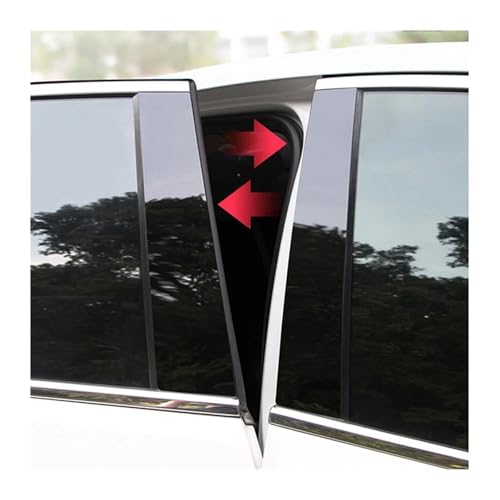 Cubiertas protectoras para postes de pilares de ventanas, 8 molduras para Prius 2010-2015 3
