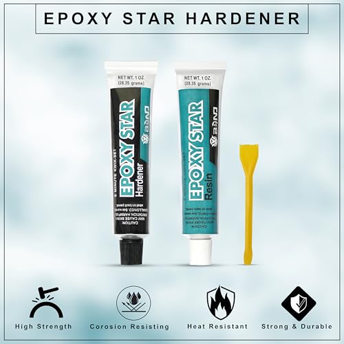 Image of GLUN Epoxy Quick Dry Metal Repair Paste, High Strength Industry Metal Repair Adhesive Casting Glue, Dry in 4-5-Minute, High-Temperature Super Strong Tubes