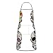 LINGF Cute Sugar Horror Skull Grembiule stampato Grembiule da cucina Grembiule da cucina Bavaglino impermeabile con 2 tasche Grembiule da cucina unisex