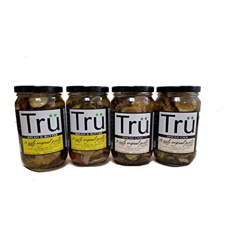 Tru Pickles Variety Pack, Bread & Butter and Spiced Chai, 4 Count Cover
