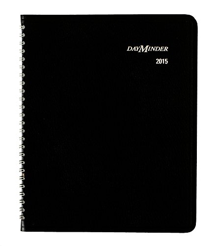 Dayminder Monthly Planner 2015, Wirebound, 6 7/8-Inch X 8 3/4-Inch Page Size, Black (G400-00) #TOP1