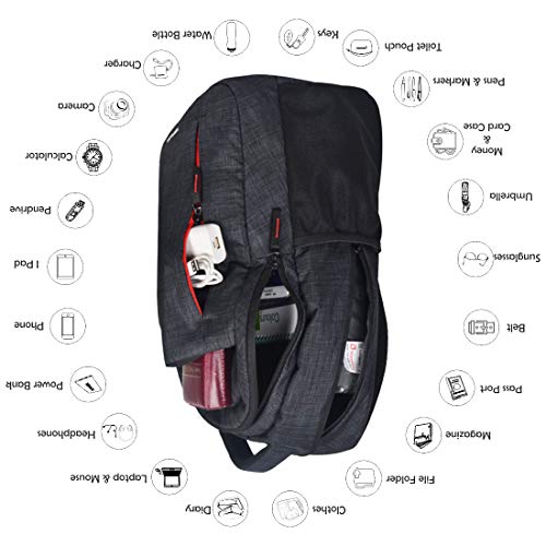 Image of Murano Verto 28 LTR Laptop Backpack for 15.6 inch Laptop and Polyester Water Resistance Backpack for Men and Women