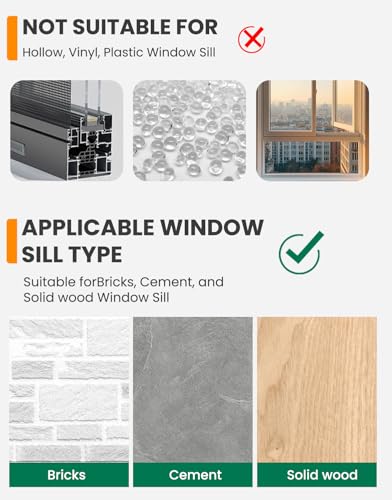 Image of Window Air Conditioner Support Bracket: Adjustable Anti-Slip Shock-Absorbing Mat Windows Safe Bracket Built-in Bubble Level - 12000 to 24000 BTU AC Units Window Mount Bracket Up to 165 lbs