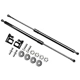 KUNSYOUKIM Lift Supports for Honda Civic 10th (FC/FK) 2016-2020 Front Bonnet Hood Modify Carbon Fiber Gas Charged Shock Dampers Spring Struts Bar (2 PCS) (Normal Black)