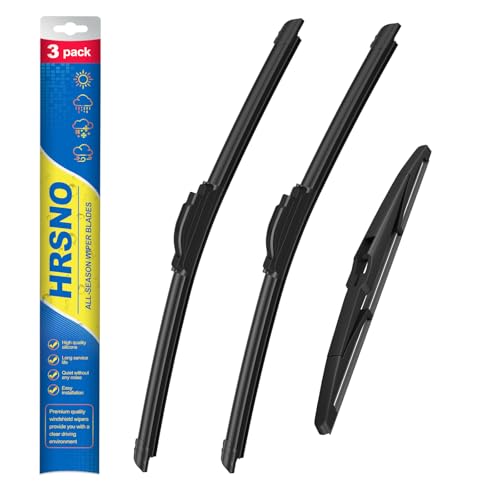 HRSNO® Wiper Blades:3-Pack Windshield Wipers for Chevrolet Equinox 2022-2025-All-Season Beam