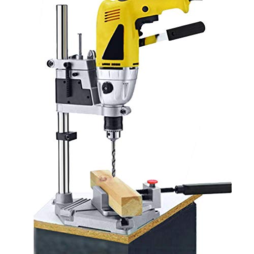 Soporte para taladro con columna de banco, banco de trabajo, mesa superior, abrazadera para herramientas de reparación, soporte para taladro vertical, soporte para taladro de prensa manual