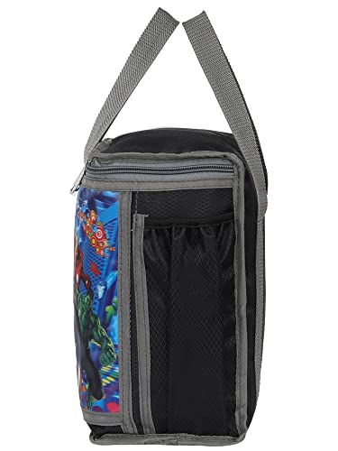 Image of Polyester 3D Photos School and Tiffin Bag for Boys Waterproof (Black)