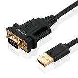 OIKWAN USB to RS232, USB Serial Adapter with FTDI Chipset,USB 2.0 to Male DB9 Serial Cable for Windows 11,10, 8, 7, Vista, XP, 2000, Linux and Mac OS(6ft)…