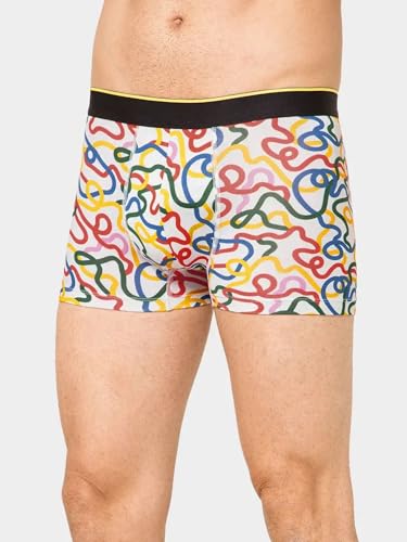 Image of Bummer Printed Micro Modal Trunks Underwear for Men - Ultra Soft & Breathable, 3 Times Softer Than Cotton, Anti-Bacterial, Stretchable for Ultimate Comfort & Style, Pack of 1 (A Shark Tank Product)
