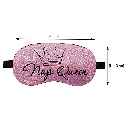 Image of Jenna Gel Sleeping Eye Shade Mask Cover For Insomnia, Meditation, Puffy Eyes And Dark Circles (NapQueen Pink Gel)