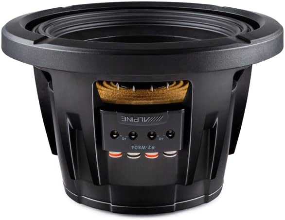 Alpine R2-W8D4 8" R-Series R2 Subwoofer, Dual 4-Ohm, 350 Watt RMS