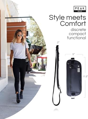 Thin Profile Money Belt W/ Theft Insurance and Lost & Found Service - Rfid Block Liner Built-In - Rated For Security, Quality and Ease of Travel By Peak