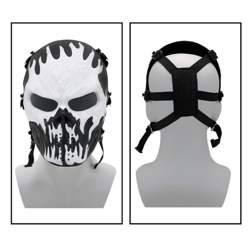 Masque airsoft tête de mort idéal pour vos jeux de survie CS - 4