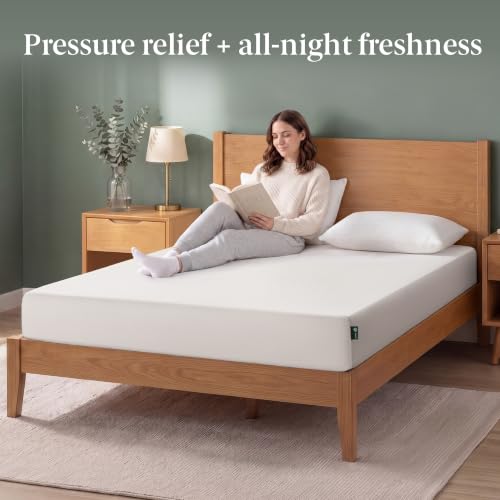 Image of Zinus 6 Inch Full Green Tea Memory Foam Mattress, Medium Firm Feel | Pressure-Relieving Comfort & Full-Body Support, Naturally Fresh, CertiPUR-US & OEKO-TEX Certified Safe Materials