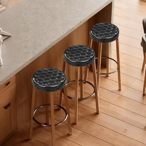 Assise de tabouret ronde ergonomique ondulée et confortable en PU