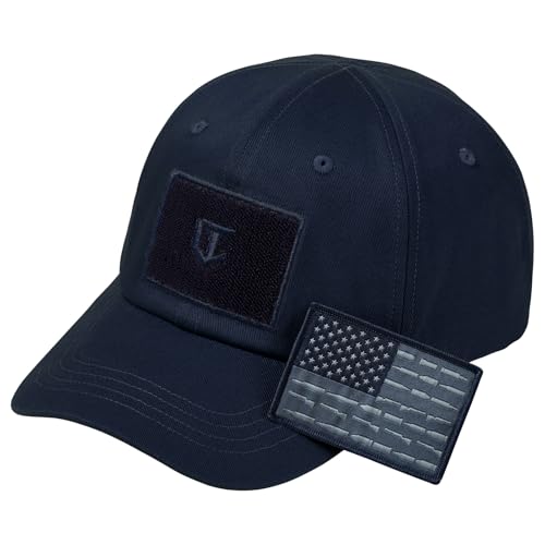 Image of Tactical Hat with Flag Patch Camo Military Army Hats Adjustable Trucker Baseball Cap Soft Top for Shooting