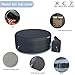 XCZ Portable Hot Tub Cover, Spa Thermal Cover, Waterproof, dustproof, Insulated, Suitable for 85in Round hot tub, Black, with Pump Cover