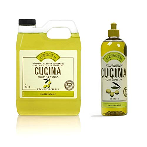 Fruits & Passion [Cucina] - Coriander & Olive Liquid Dish Detergent Refill Duo Bundle (50.7 fl oz)