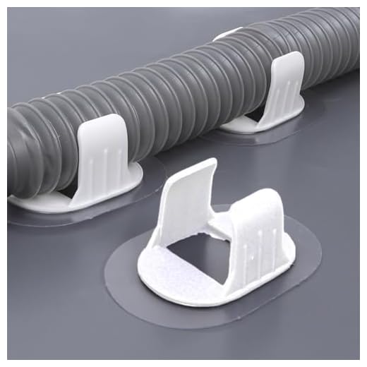 3Pcs Adjustable Plastic Pipe Clamp Organizer for Washing Machine Gas Water Heater Tubes,White,9.5 * 6.5cm