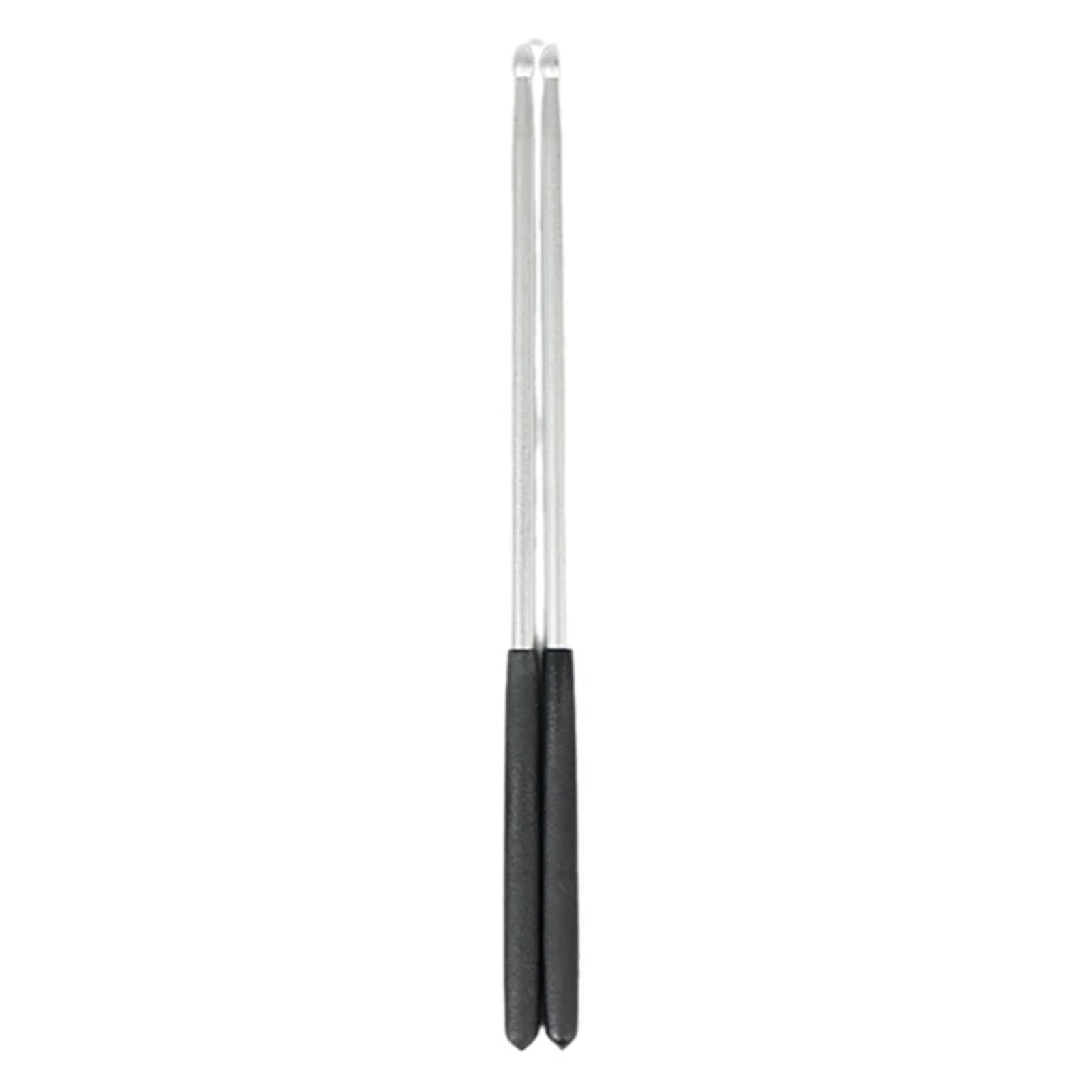 1 par de Baquetas de Aluminio 5A, prácticas y Sencillas, Accesorios de percusión for Bateristas, niños y Adultos. para Adultos(Silver)