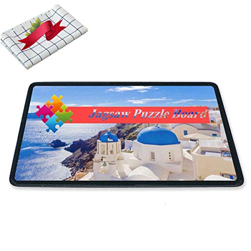 Jigsaw Puzzle Board Mat Smooth Puzzle Plateau Portable Board with Puzzle Dustproof Cover Movable Jigsaw Puzzle Mat up to 1000 Pieces by Ditome