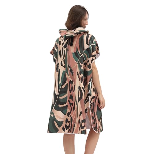 Women's Bohemian Gradient Print Beach Cover-Up, Lightweight Summer Poncho for Swimwear and Beachwear