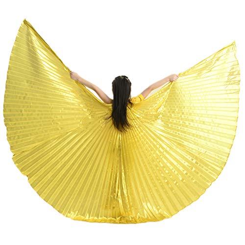 Munafie Halloween Costumes Belly Dance Isis Wings For Children Kids Gold #TOP3