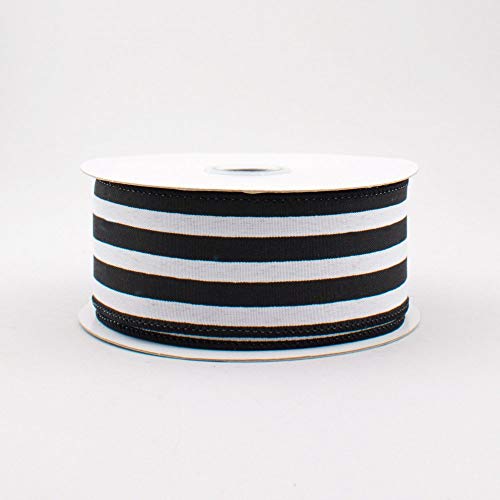 Vertical Stripe Wired Edge Ribbon (1.5