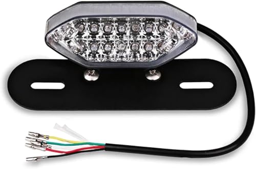 Luz trasera de moto impermeable con intermitentes integrados y freno potente