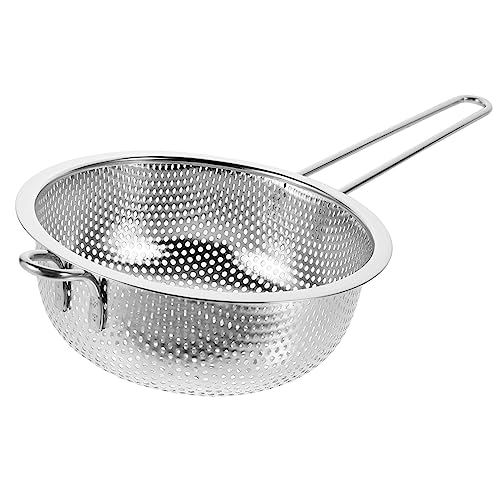 DECORNIJIA Scolapiatti in Acciaio 16,5 Cm, Per Lavaggio Frutta e, Pratico e Portatile Per Uso Domestico e Ristoranti