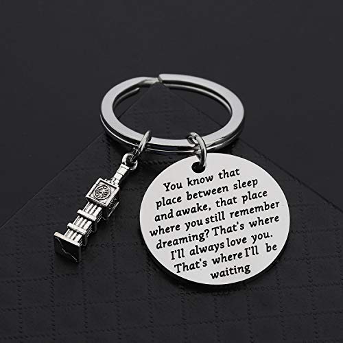Lywjyb Birdgot Movie Inspired Gift Book Gift Always Love You Gift I'll Be Waiting Keychain4