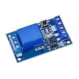 Zambuph Ein Knopf Start Stopp Selbstsperrendes Relaismodul mit Kontrollleuchte, Schweißposition, 10 A Stromausgangsplatine, 12V