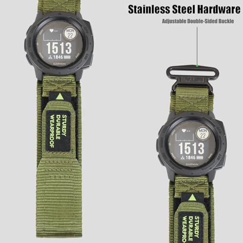 Correa para reloj Olytop Nylon 22mm compatible Garmin miniatura 3