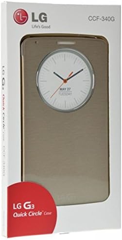LG Quick Circle Wireless Charging Folio Case for LG G3 - Gold