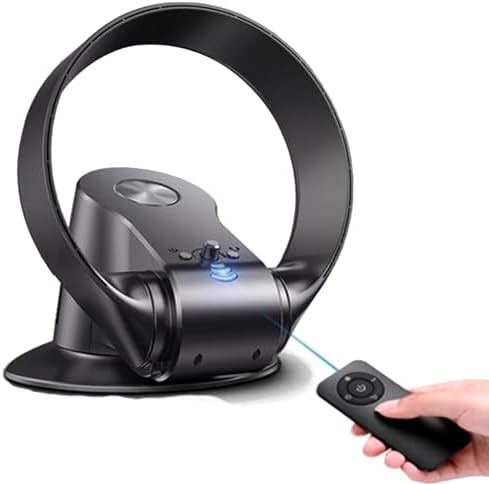 Bladeless Wall Mounted Fan with Remote Control, Timer, Silent Operation, 90° Oscillation - Perfect for Home & Commercial Cooling Solutions