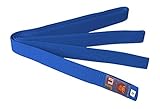 Budogürtel Ju-Sports Budogürtel - blau, Baumwolle I Kampfsport Gürtel Für Budo-Sportarten, Judo, Karate, Kickboxen & mehr I Ca. 4 cm breiter Martial Arts Gürtel I 300 cm