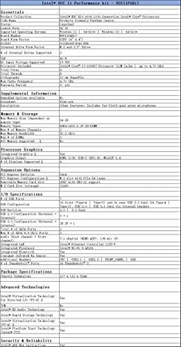 Intel Nuc 11 Pro Nuc11Pahi7 Performance Mini Desktop Computer,Intel Core I7-1165G7 Processor Upto 4.7 Ghz Turbo,4 Cores,8 Threads,Intel Iris Xe Graphics, 32G Ram+1T Ssd #TOP4