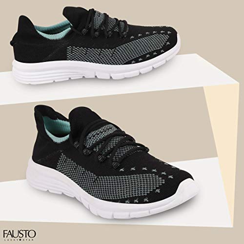Image of FAUSTO Men's Sports & Outdoor Lace Up Running Shoes