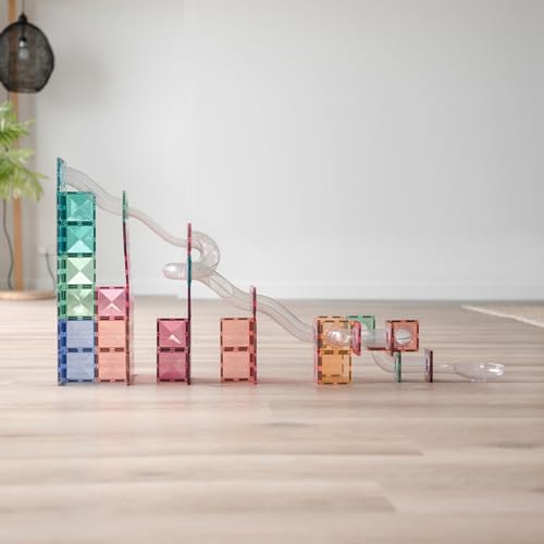 Connetix Magnetic Tiles Pastel Ball Run 80-Piece Expansion Pack — view 5