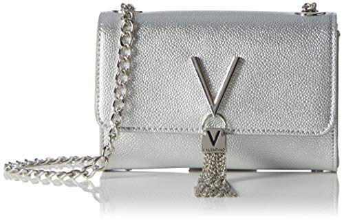 Image of Valentino by Mario Valentino Womens VBS1R403G Divina Clutch Silver (ARGENTO)