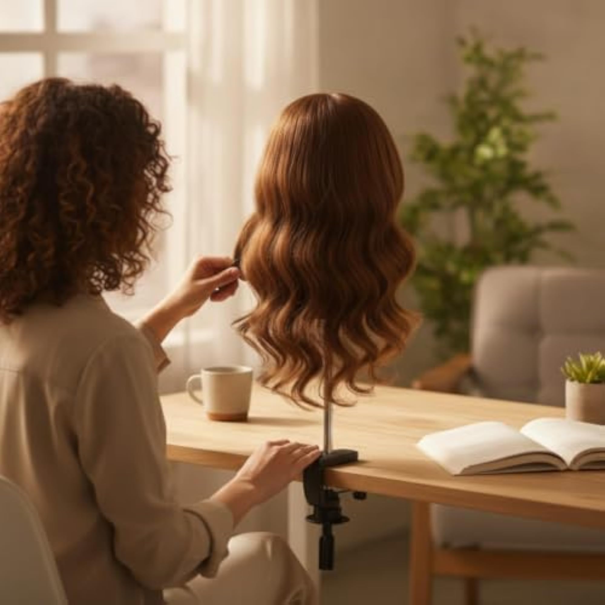Adjustable Training Head Holder for Cosmetology Students