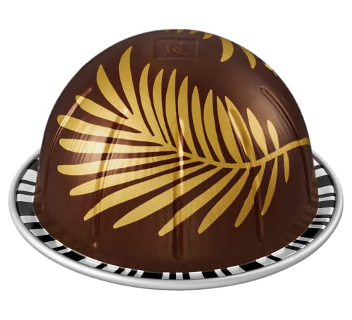 Limited Edition! Nespresso VertuoLine Forest Almond Flavour Coffee, Plus 1 piece of Dark Chocolate Raspberry Squares, For your first cup of coffee