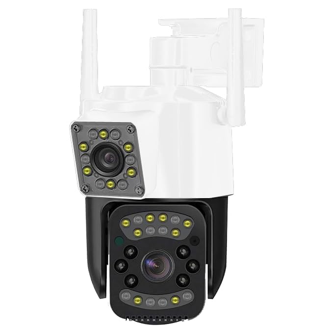 IC Plus Dual Lens WiFi IP 360° Camera 1920 X 2160 Full HD 3mp AI (Upgraded) CCTV Night Vision Motion Sensor Two-Way Audio Micro SD Card Upto 128GB Monitor Nanny Security Indoor White-picture-28