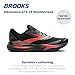 Brooks Women’s Adrenaline GTS 24 Weatherized Supportive Running Shoe - Black/Ebony/Hot Coral - 9 Medium