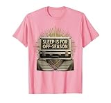 Sleep Is for Off-Season Band Tour Graphic T-Shirt, Men, Pink, X-Large