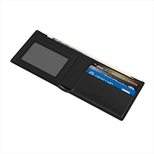 RFID Blocking Slim Bifold Wallet by Vixen with Solid Protection from Identity Theft and Electronic Pickpocketing