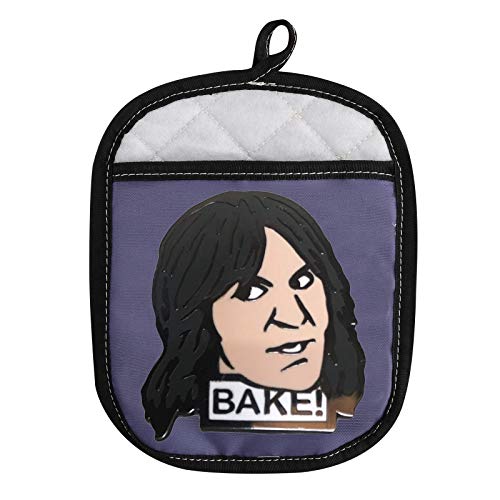 Baking Show Inspired Oven Pads Pot Holder with Pocket Baker Gift for TV Show Fans (Bake!)