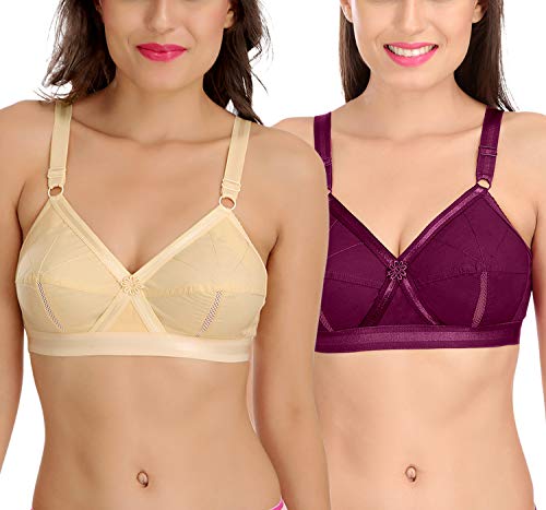 Image of SONA Perfecto Plus Size Cotton Bra for Woman Full Coverage Pack of 1