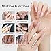 Makartt Clear Gel Builder Kit: Self-Levelling, Long Lasting Extension Hard Gels for Strengthener, Broken Nails Repair Gel Kit with Paper Forms, Dual forms, Nail File and Dual-End Brush 1.06 oz