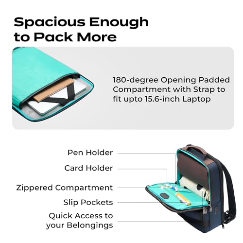 Image of Premium Laptop Messenger Bag - Durable Vegan Leather & Water-Resistant Briefcase for 15.6-inch Laptops - 3-Compartment Organizer, Ultra-Lightweight (435g)